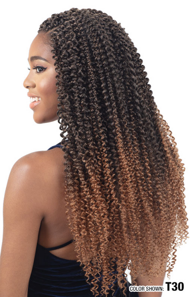 MODEL MODEL Braid 3X Pre-Stretched Water Bohemian Curl 18